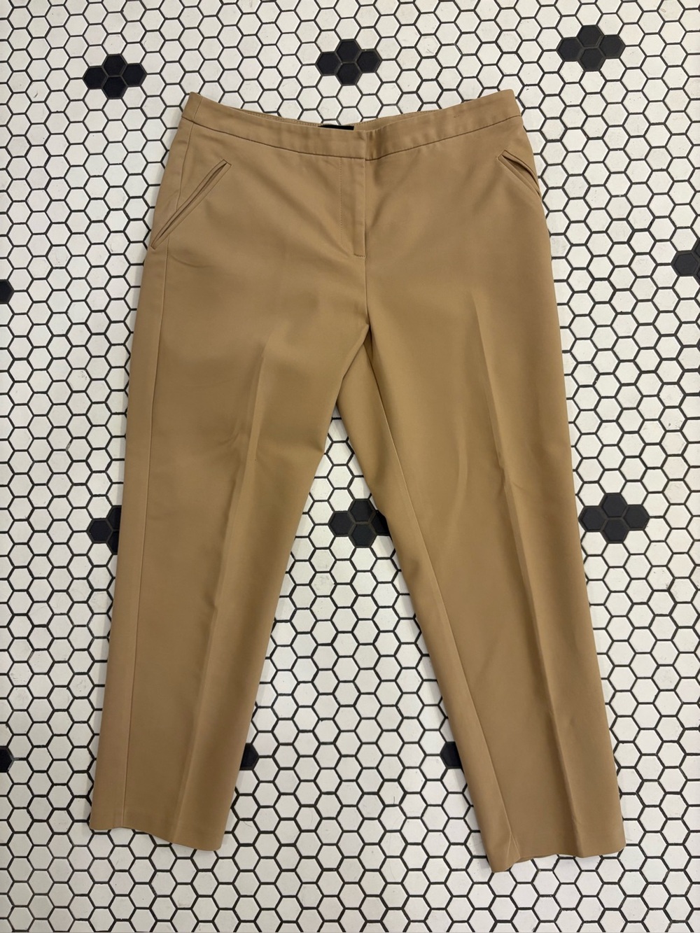 TopShop Camel Cropped Tapered Pants Women’s Size 8 Ankle Length